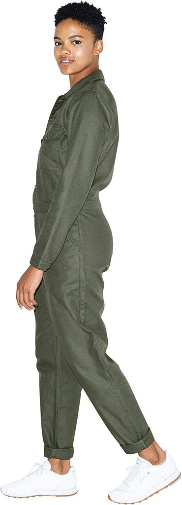 American Apparel Women's Long Sleeve Twill Coverall