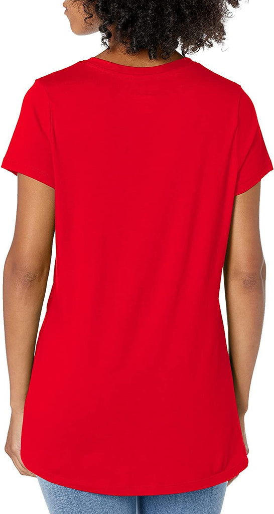 Hanes Women's Short Sleeve Flowy V-Neck T-Shirt