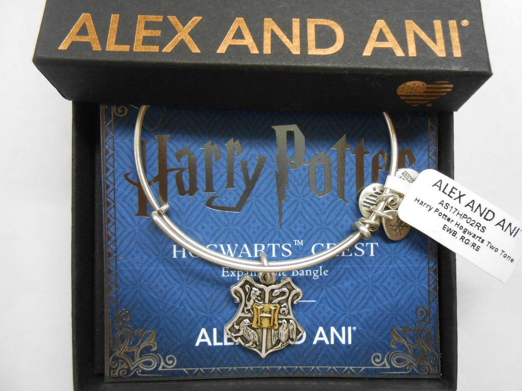 Alex and Ani Womens Harry Potter Hogwarts Two-Tone Bangle