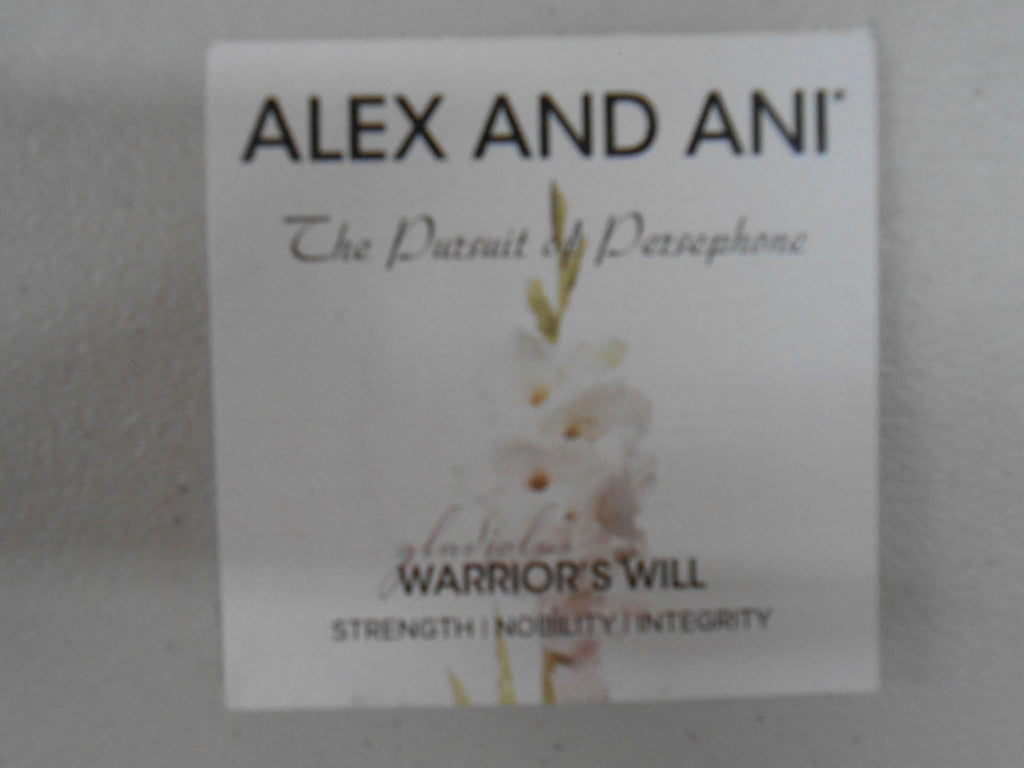 Alex and Ani Warrior's Will Gladiolus Expandable Wire Bangle Bracelet