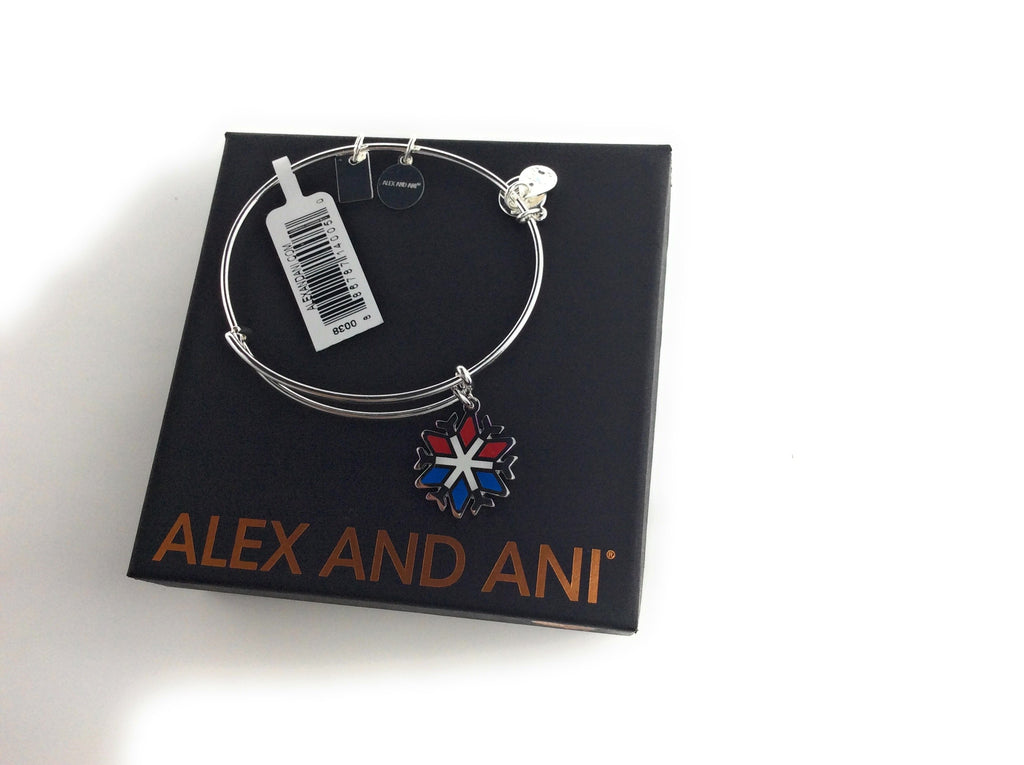 Alex and Ani Snowflake EWB Bangle Bracelet