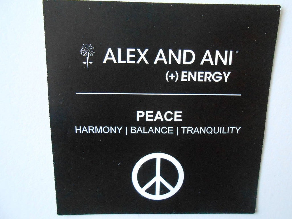 Alex and Ani Bangle Bar "World Peace" Rafaelian Expandable Bracelet, 7.75"