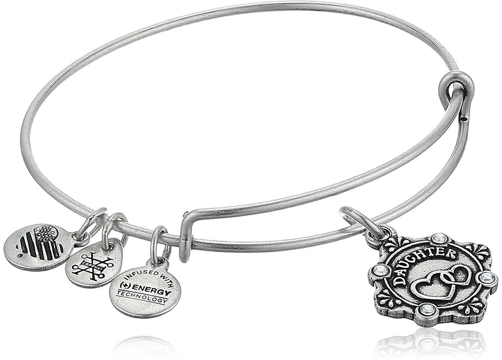 Alex and Ani Womens Because I Love You Daughter III Bangle