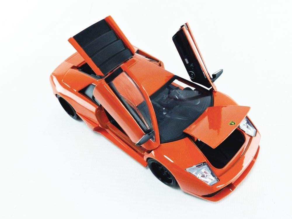 Fast & Furious 1:24 Roman's Lamborghini Murcielago, Orange, Die-cast Car, Toys for Kids and Adults