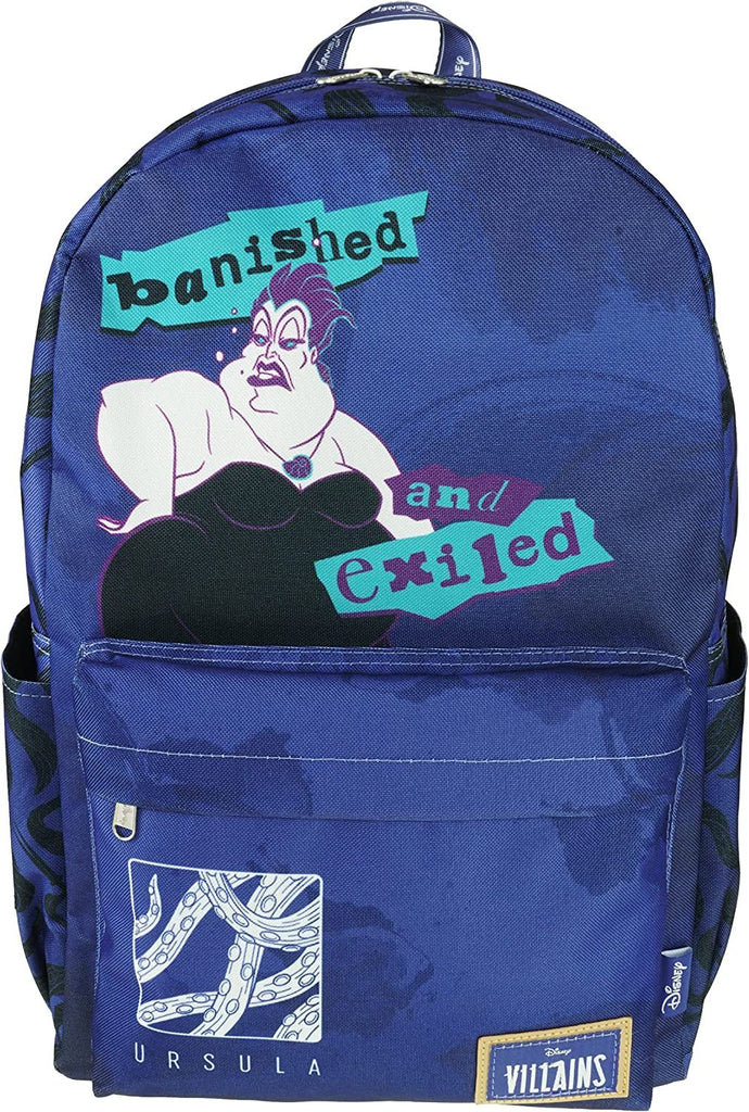 Classic Disney Villains Backpack with Laptop Compartment for School, Travel, and Work