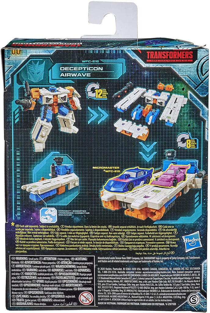 Transformers Toys Generations War for Cybertron: Earthrise Deluxe WFC-E18 Airwave Modulator Figure - Kids Ages 8 and Up, 5.5-inch