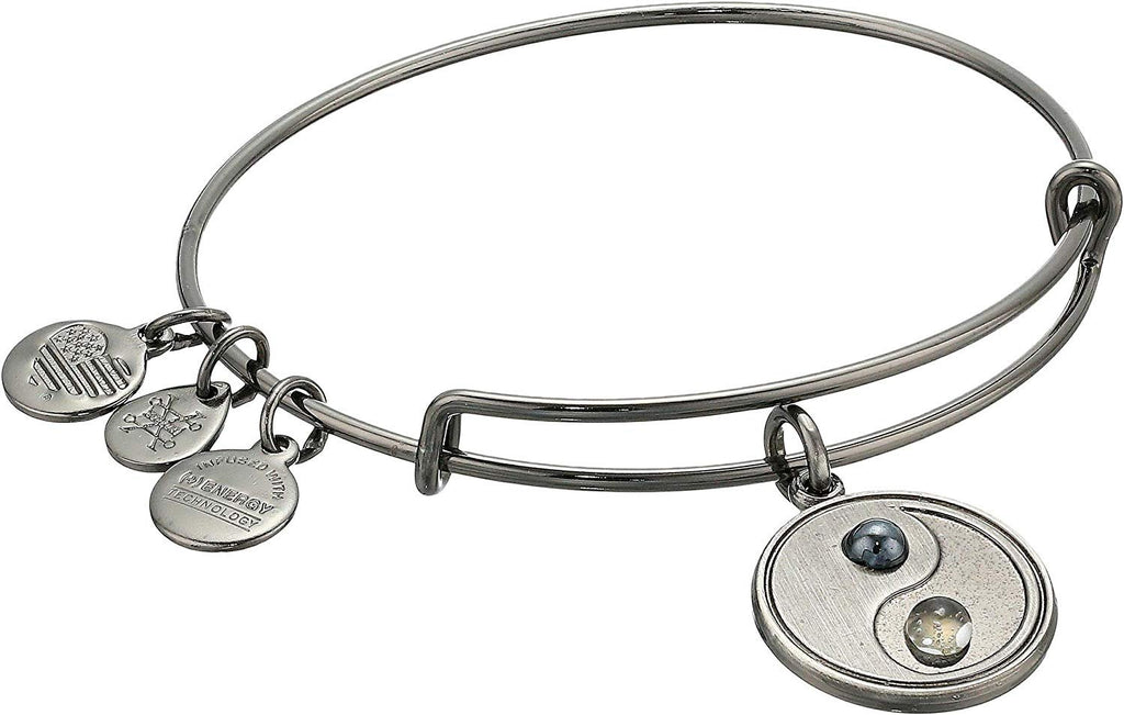 Alex and Ani Women's Two-Tone Yin Yang Bangle Bracelet