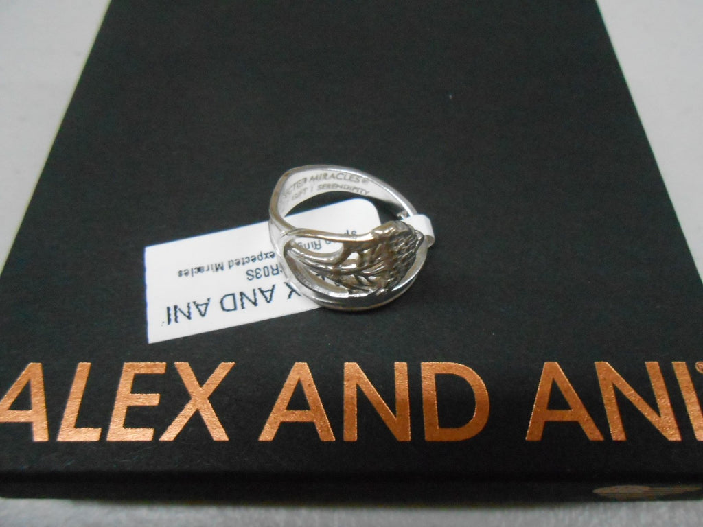 Alex and Ani UNEXPECTED MIRACLES SPOON RING  Silver NWTBC