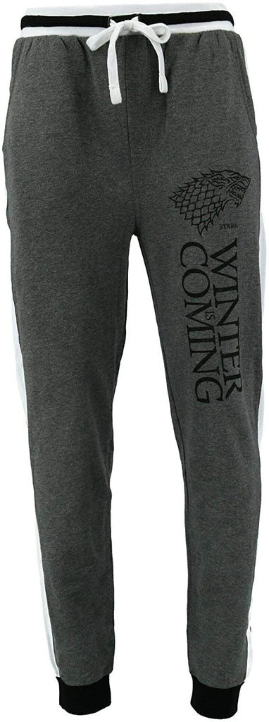 Bioworld Men's Game of Thrones Winter is Coming Lounge Pants, 2XL, Grey