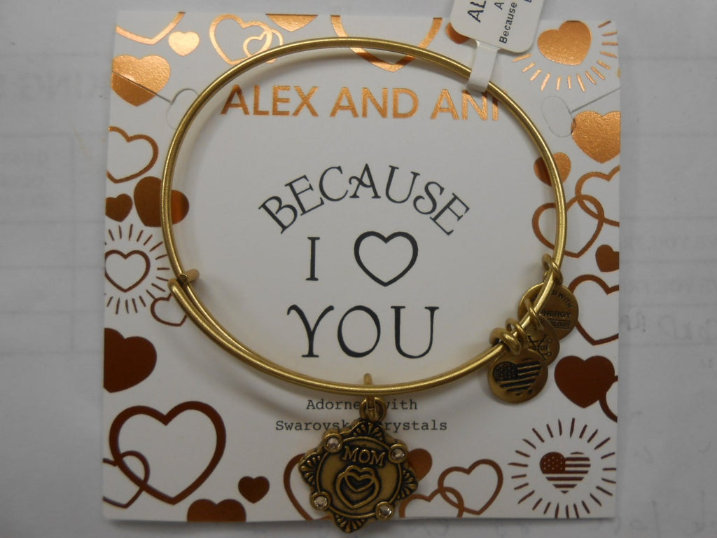 Alex and Ani Womens Because I Love You Mom III Bangle